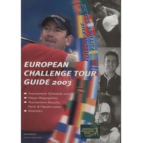 EUROPEAN CHALLENGE TOUR - OFFICIAL GUIDE 2003