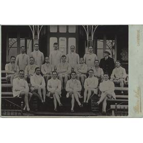 CAMBRIDGE UNIVERSITY ATHLETICS CLUB C.1921 CABINET CARD - FEATURING HAROLD ABRAHAMS