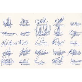 ITALY 2002 RUGBY AUTOGRAPHS (FROM MATCH V SCOTLAND)