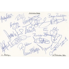 SCOTLAND 1996 RUGBY AUTOGRAPHS (FROM MATCH V ITALY) - FIRST MEETING