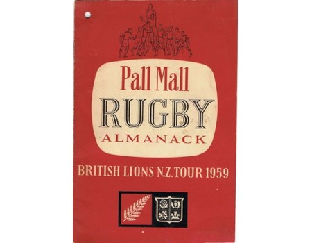 PALL MALL RUGBY ALMANACK 1959: BRITISH LIONS NZ TOUR 1959