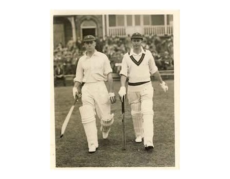 JACK SIEDLE & BRUCE MITCHELL (SOUTH AFRICA) 1935 CRICKET PHOTOGRAPH