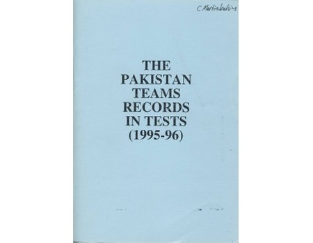 THE PAKISTAN TEAMS RECORDS IN TESTS (1995–96)