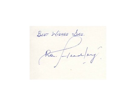 RON HEADLEY CRICKET AUTOGRAPH