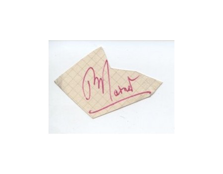 PETER MARNER CRICKET AUTOGRAPH