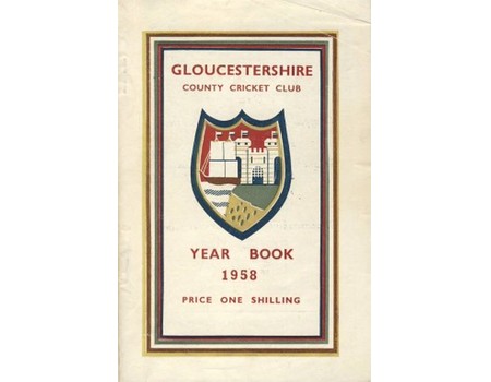 GLOUCESTERSHIRE COUNTY CRICKET CLUB YEAR BOOK 1958