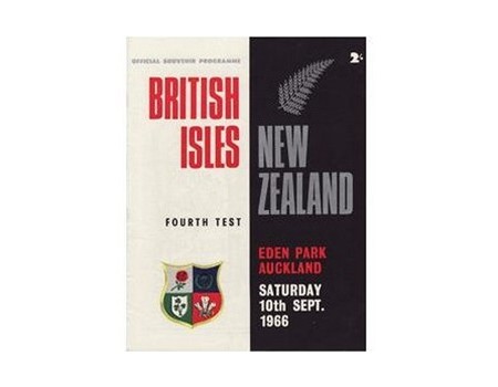 NEW ZEALAND V BRITISH ISLES 1966 (4TH TEST) RUGBY PROGRAMME