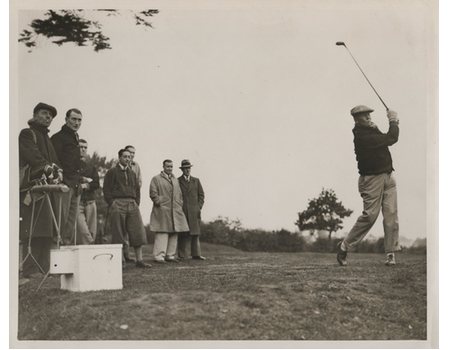 SURREY V KENT GOLF MATCH 1934 (FREDDIE BROWN DRIVING) CRICKET PHOTOGRAPH