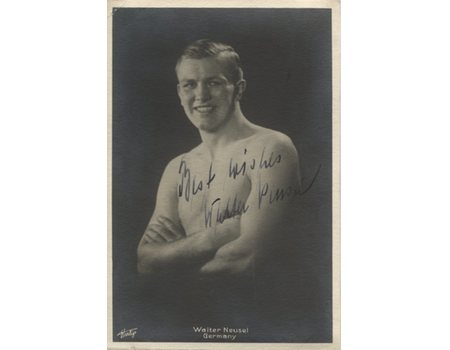 WALTER NEUSEL SIGNED POSTCARD