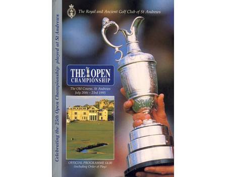 OPEN GOLF CHAMPIONSHIP 1995 (ST. ANDREWS) PROGRAMME