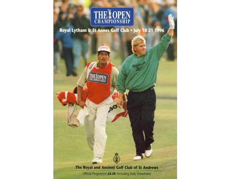 OPEN GOLF CHAMPIONSHIP 1996 (ROYAL LYTHAM & ST ANNES) PROGRAMME