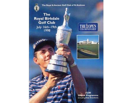 OPEN GOLF CHAMPIONSHIP 1998 (ROYAL BIRKDALE) OFFICIAL PROGRAMME