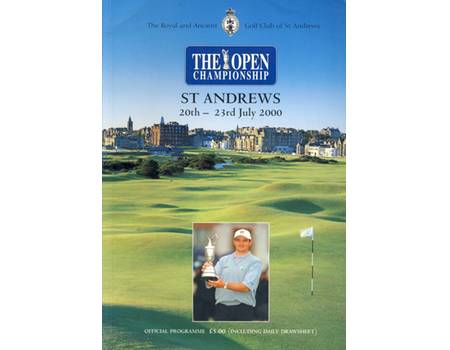 OPEN GOLF CHAMPIONSHIP 2000 (ST. ANDREWS) OFFICIAL PROGRAMME