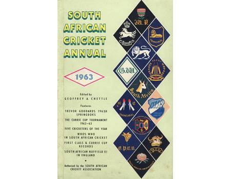 SOUTH AFRICAN CRICKET ANNUAL 1963