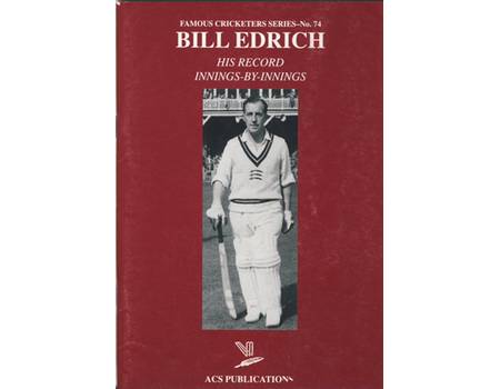 BILL EDRICH: HIS RECORD INNINGS-BY-INNINGS