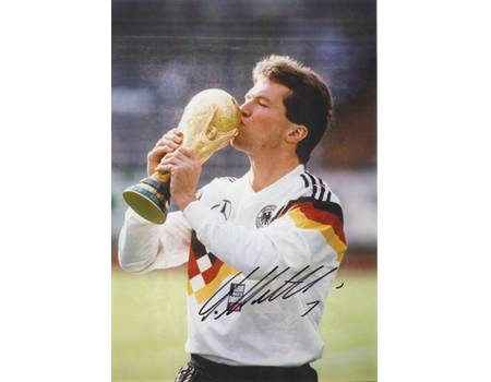 LOTHAR MATTHAUS SIGNED PHOTOGRAPH 