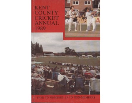 KENT COUNTY CRICKET CLUB 1989 [ANNUAL]