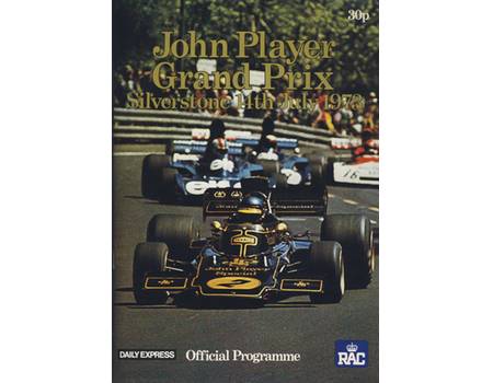 BRITISH GRAND PRIX 1973 MOTOR RACING PROGRAMME