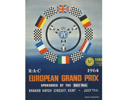 BRITISH GRAND PRIX 1964 MOTOR RACING PROGRAMME