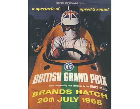 BRITISH GRAND PRIX 1968 PROGRAMME