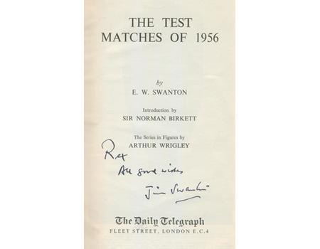 THE TEST MATCHES OF 1956 (REX ALSTON