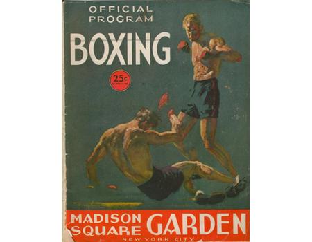 MADISON SQUARE GARDEN OFFICIAL BOXING PROGRAM 1959-60