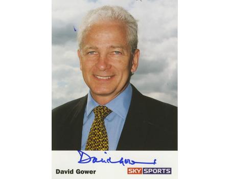 DAVID GOWER SIGNED PROMOTIONAL CARD