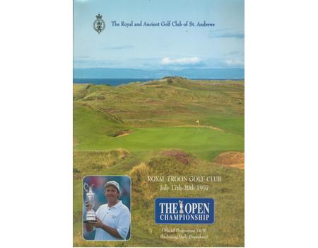 OPEN GOLF CHAMPIONSHIP 1997 (ROYAL TROON) PROGRAMME