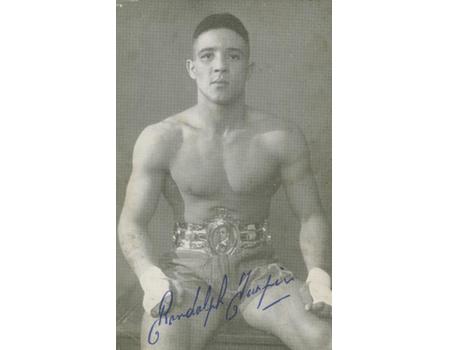 RANDOLPH TURPIN (GB) BOXING POSTCARD