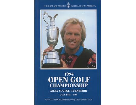 OPEN GOLF CHAMPIONSHIP 1994 (TURNBERRY) PROGRAMME