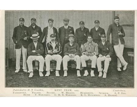 KENT TEAM 1905 (CANTERBURY) CRICKET POSTCARD