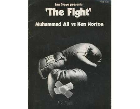 MUHAMMAD ALI V KEN NORTON 1973 BOXING PROGRAMME