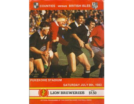 COUNTIES V BRITISH ISLES 1983 RUGBY PROGRAMME