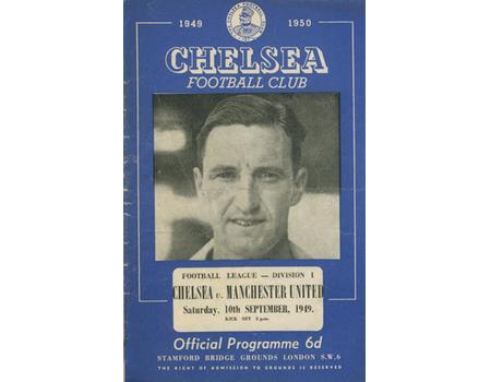 CHELSEA V MANCHESTER UNITED 1949-50 FOOTBALL PROGRAMME