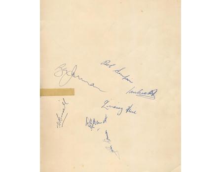 THE PICTURE POST BOOK OF THE TESTS 1956 (SIGNED BY AUSTRALIANS)