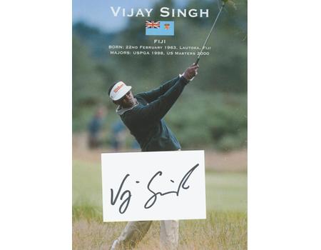 VIJAY SINGH (FIJI) PUBLICITY PHOTO + AUTOGRAPH