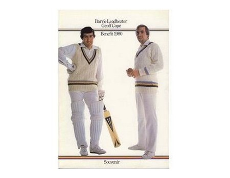 BARRIE LEADBEATER & GEOFF COPE (YORKSHIRE) CRICKET BENEFIT BROCHURE