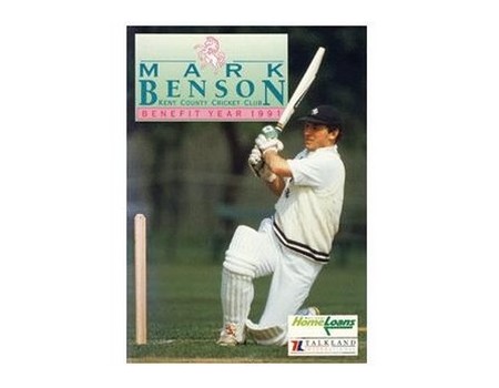 MARK BENSON (KENT & ENGLAND) CRICKET BENEFIT BROCHURE