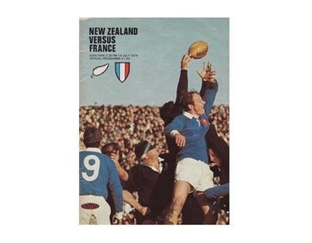 NEW ZEALAND V FRANCE 1979 (2ND TEST) RUGBY PROGRAMME