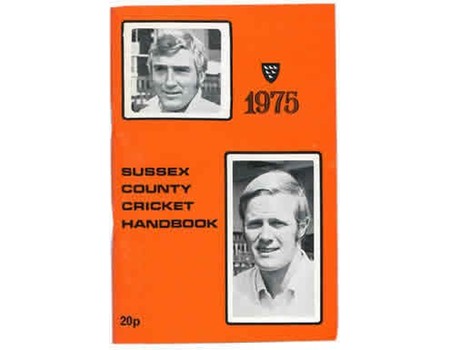 OFFICIAL SUSSEX CRICKET HANDBOOK 1975
