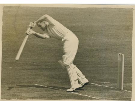 PETER MAY 1955 (BATTING AGAINST SOUTH AFRICA) CRICKET PHOTOGRAPH