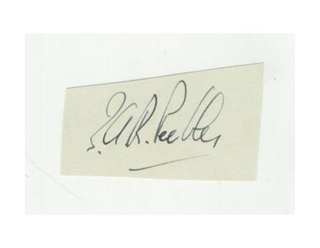 IAN PEEBLES CRICKET AUTOGRAPH