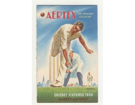 SURREY AND KENT FIXTURE LIST 1955