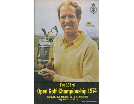 OPEN CHAMPIONSHIP 1974 (ROYAL LYTHAM & ST. ANNES) GOLF PROGRAMME