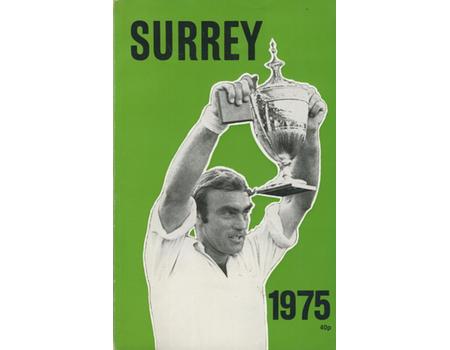 SURREY COUNTY CRICKET CLUB YEAR BOOK FOR 1975