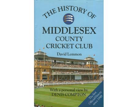 THE HISTORY OF MIDDLESEX COUNTY CRICKET CLUB