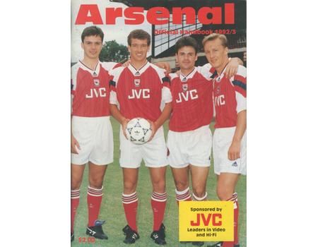 ARSENAL FOOTBALL CLUB OFFICIAL HANDBOOK 1992-93