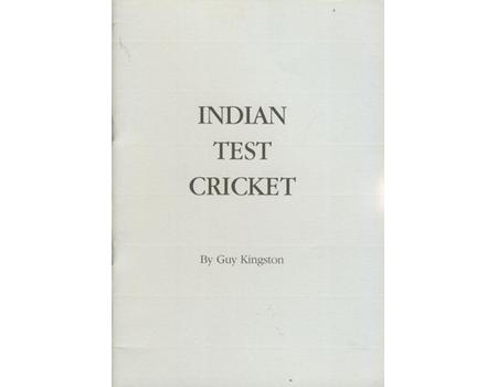 INDIAN TEST CRICKET