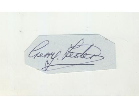 GERRY LESTER (LEICESTERSHIRE) CRICKET AUTOGRAPH