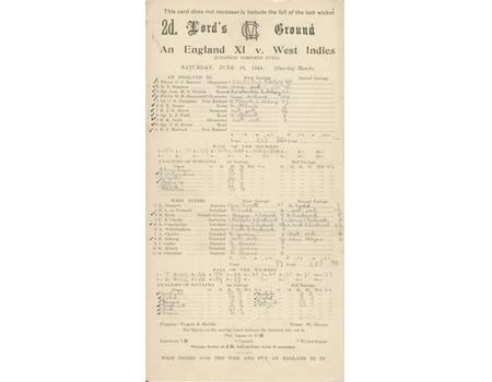 england versus west indies scorecard